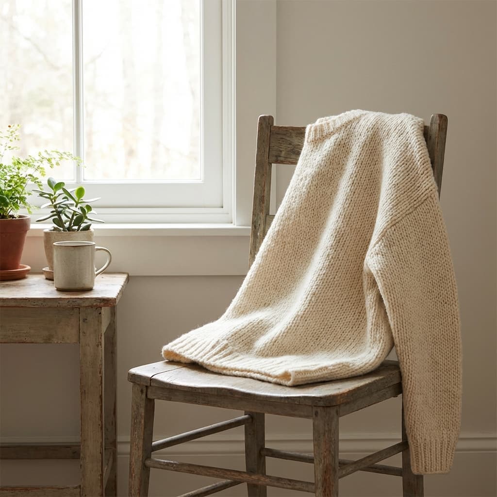 Handknit Wool Sweater